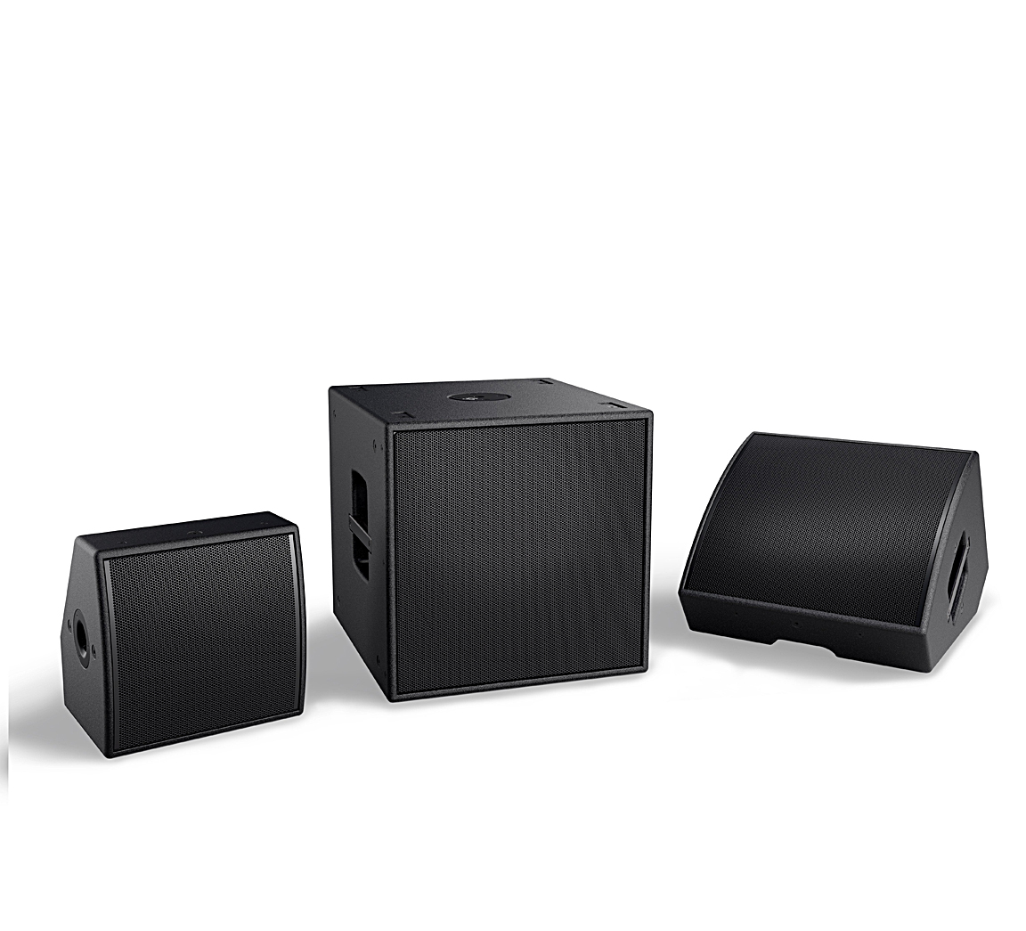 AMM multipurpose loudspeakers and companion AMS115 multipurpose subwoofer offer the output, flexibility and clarity needed to provide optimal coverage angles for font-of-house, monitor and fill applications.