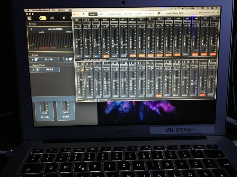 Outline Dashboard control software