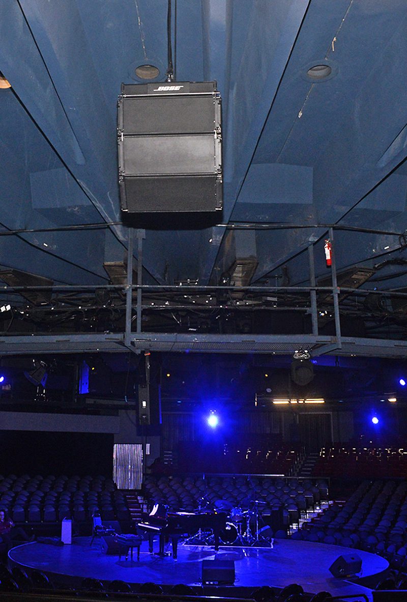 Celebrity Theatre in Phoenix, featuring a ShowMatch DeltaQ line array loudspeaker system. Photo © 2018 Keith Sparbanie.