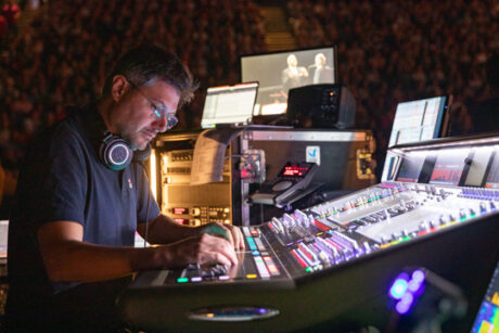 FOH Engineer Davide Lombardi