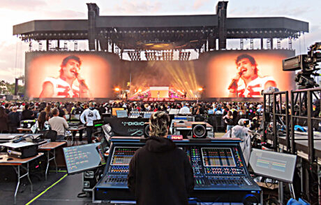Benson Boone is currently playing the summer festival circuit, followed by arena shows across the US and Europe, including Madison Square Garden, with DiGiCo Quantum338 consoles at FOH and monitors.