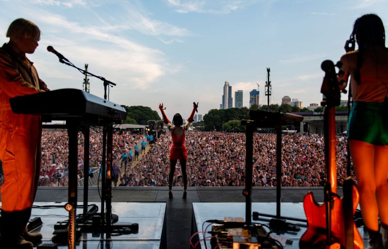 St. Vincent performing at this year’s Lollapalooza in Chicago (photo credit: Charles Reagan Hackleman)