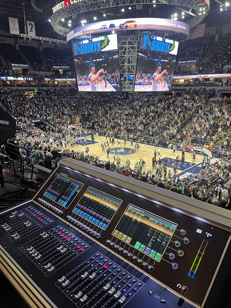 DiGiCo’s S31 Console Hits the Bullseye at Target Center – FOH | Front ...