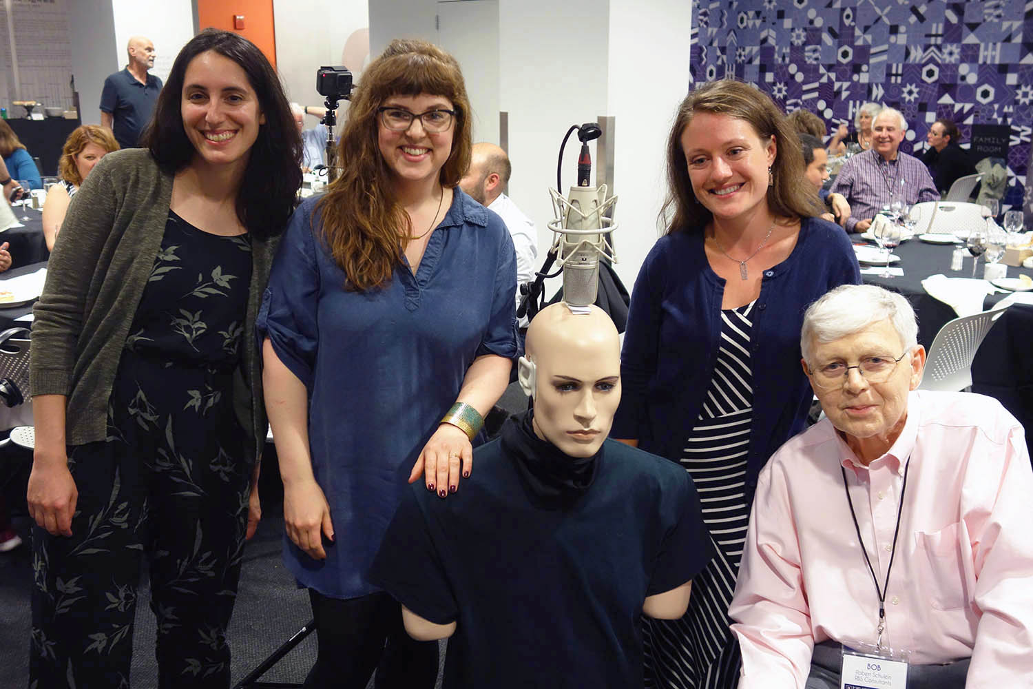 Group shot from left: Sara Leginsky, Ari Bolles, DEXTER, Heather Malyuk and Bob Schulein (© 2018 Jack Kontney, Kontney Communications.