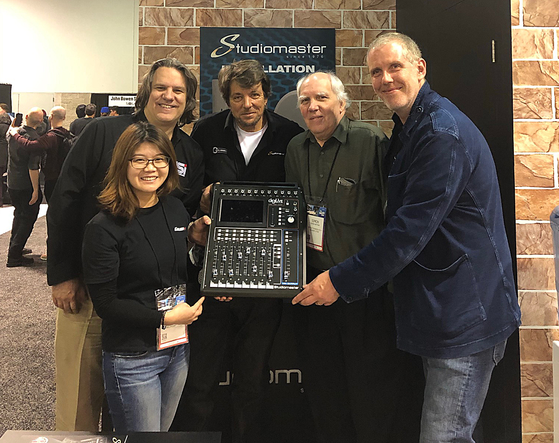 Pictured, left to right are Summer Xu, John Krupa, Mike Bufton, Simon Nathan (consultant at ISI) and Patrick Almond