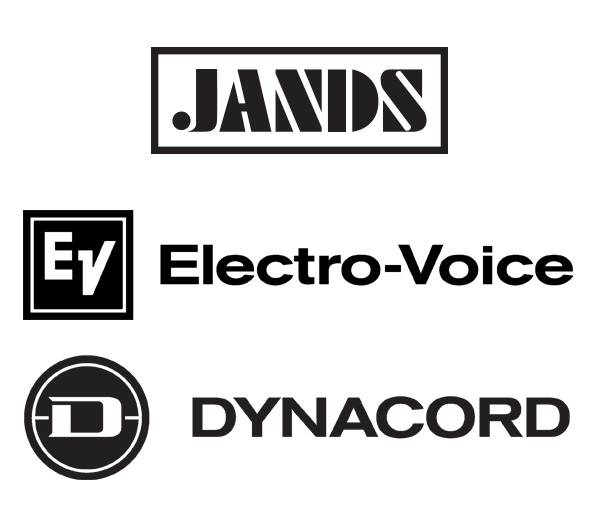 Jands, Electro-Voice, and Dynacord logos