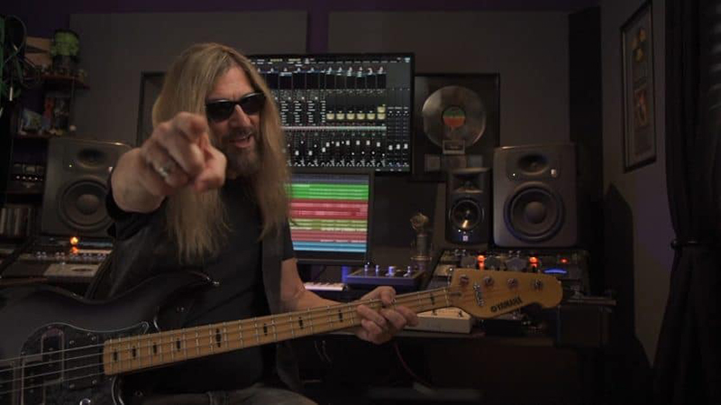 James Lomenzo at his home studio