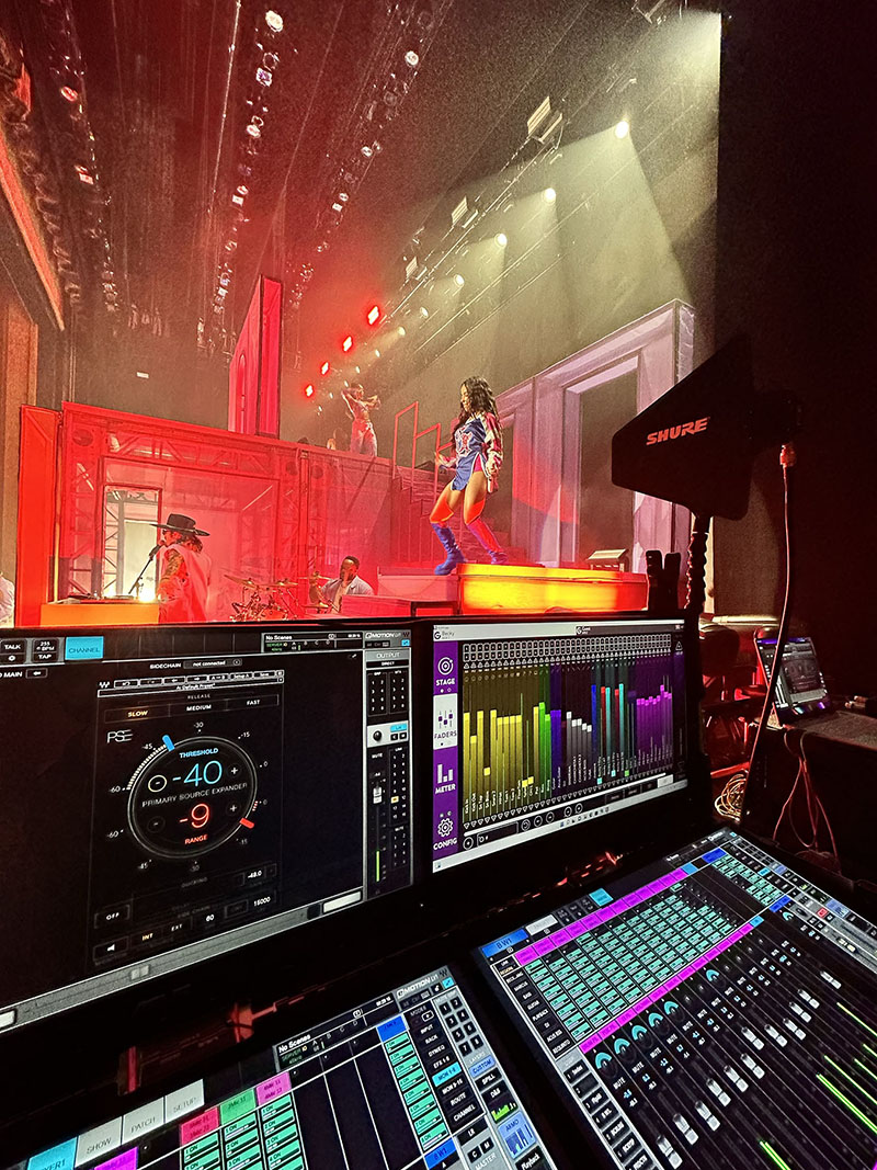 Waves Plugins Used for Live FOH and Monitor Mix on Enrique Iglesias /  Pitbull / J Balvin Tour