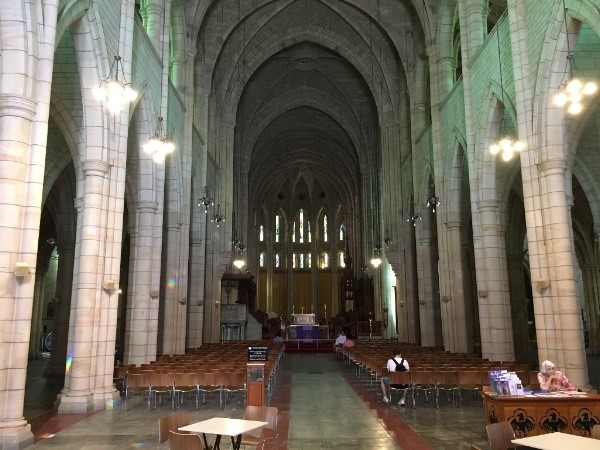 The mother church of the Diocese of Brisbane, St John’s Cathedral is a mixture of French and English Victorian Gothic Revival styles.
