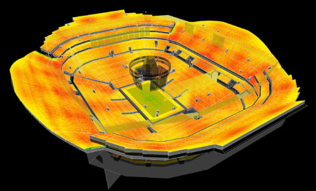 The L-Acoustics Soundvision model of Kaseya Center, home court of the NBA Miami HEAT