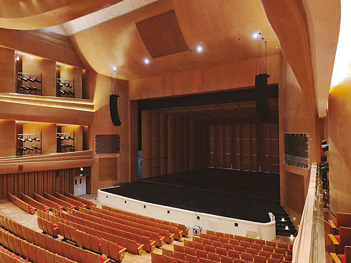 Rightway Audio Consultants installed a main system of Kara II with an A Series for the hall’s 1,200-seat theater in Shanghai