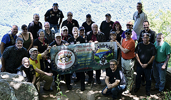 Photo of Long Reach Long Riders on the first day of their 19th annual ride