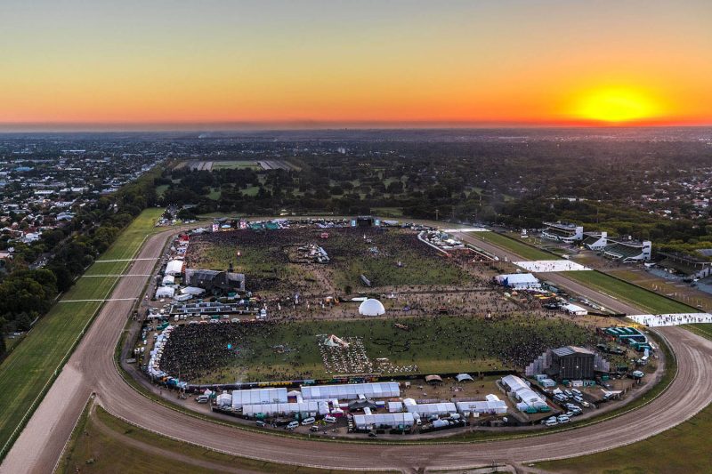 Lollapalooza Argentina aerial view