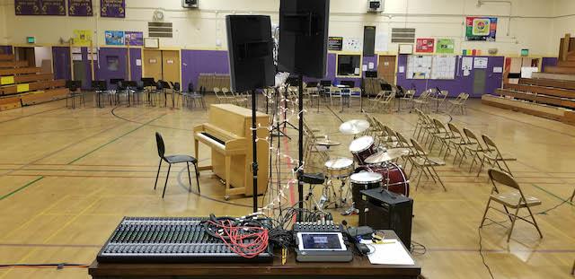 Washington Middle School recently purchased multiple Mackie products for its music department