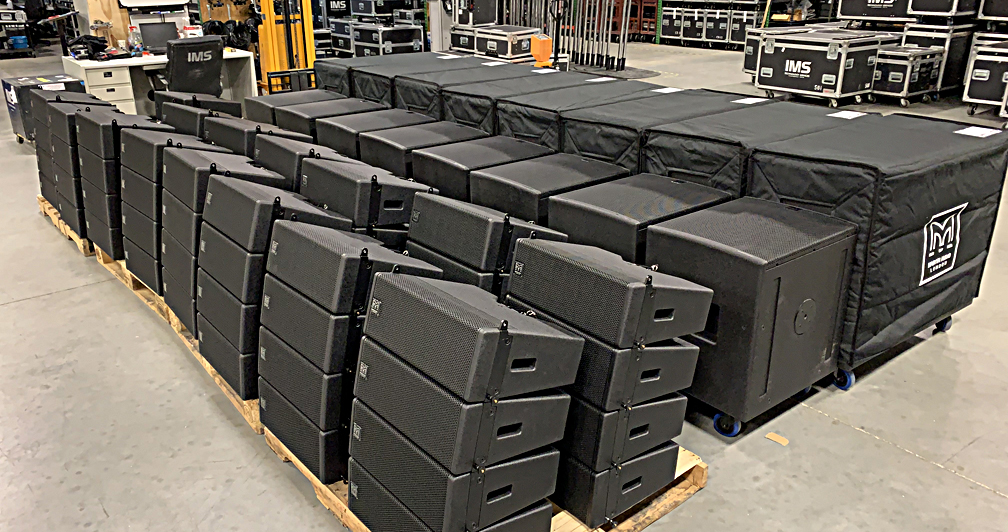 IMS Technology Services purchased 60 Martin Audio Wavefront Precision Mini (WPM) cabinets along with SX118 and SX218 subs, and iK81 and iK42 amplifiers.