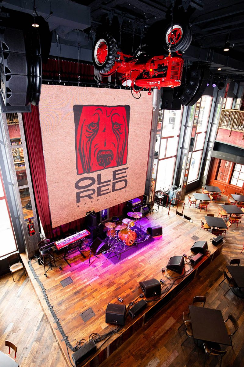 The stage at Ole Red Nashville © 2018 Ole Red Nashville