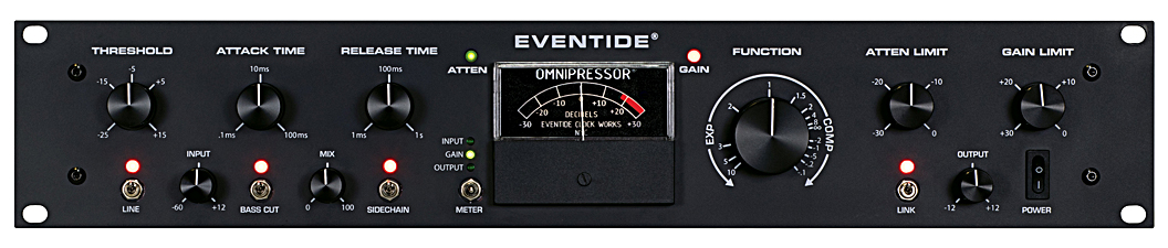 Eventide commemorates Omnipressor’s 50th anniversary with the golden-anniversary Omnipressor Model 2830 Au, a faithful recreation of the iconic compressor that introduced the concept of dynamics processing for special effects.