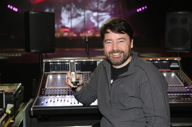 Kevin Madigan at the FOH console for Lana Del Rey at the Bridgestone Arena in Nashville TN.