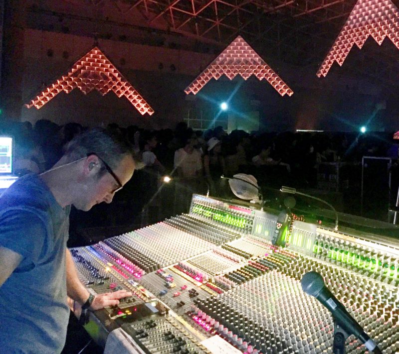 FOH engineer Philip J. Harvey uses Sensaphonics 3D AARO to preserve his hearing while mixing for My Bloody Valentine