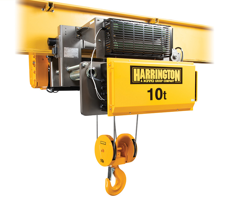 Harrington Hoists Adds 7.5Ton, 10Ton RY Electric Wire Rope Hoists