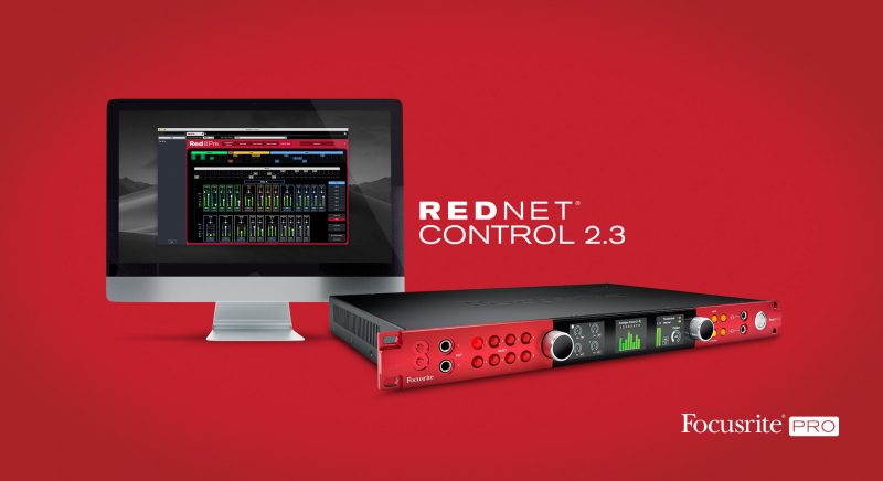 Focusrite’s free RedNet Control 2.3 application delivers Red 4Pre, Red 8Pre and Red 16Line interface control over Thunderbolt.