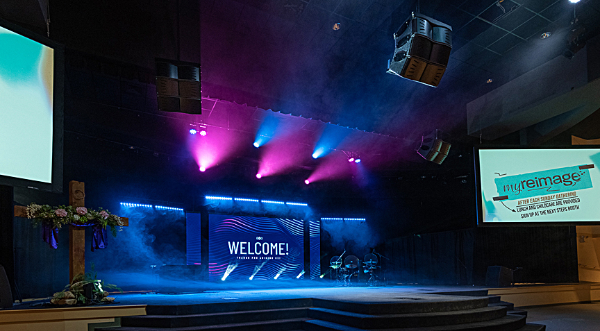 Blaze Audio Constant Curvature Array Series for Reimage Church