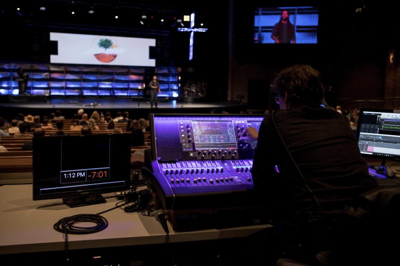 Remington Smith mixes Crossroads Church FOH on the Live S7000
