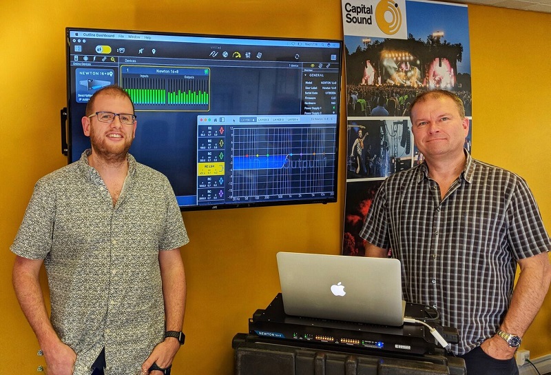 Robin Conway and Paul from Capital Sound Hire