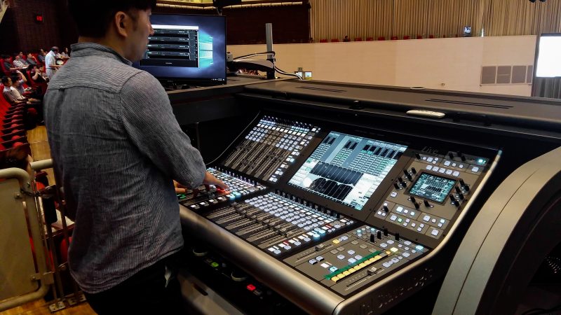 Bethel Church's SSL L500 Plus console at FOH position