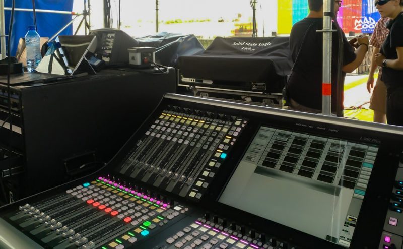 The SSL L500 Plus at FOH during MadCool Festival
