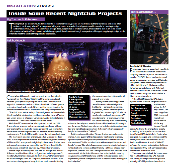 Inside Some Recent Nightclub Projects – FOH | Front of House Magazine