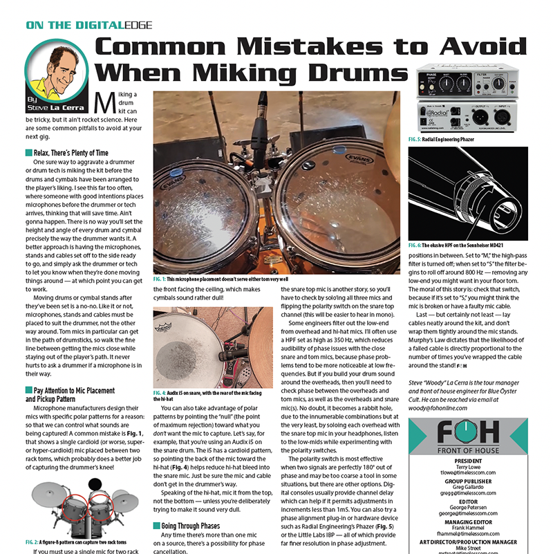 Common Mistakes to Avoid When Miking Drums – FOH | Front of House 