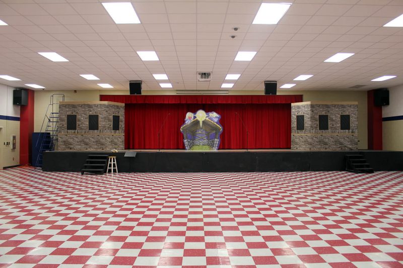 The school theater at Sherwood Christian Academy