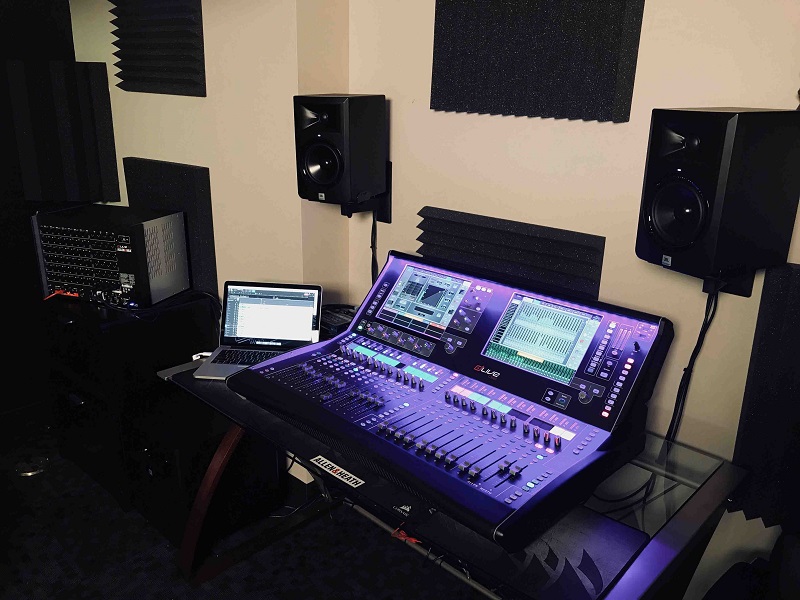 Silverdales 2nd dLive C3500 Surface in the Creekside Campus Recording Studio
