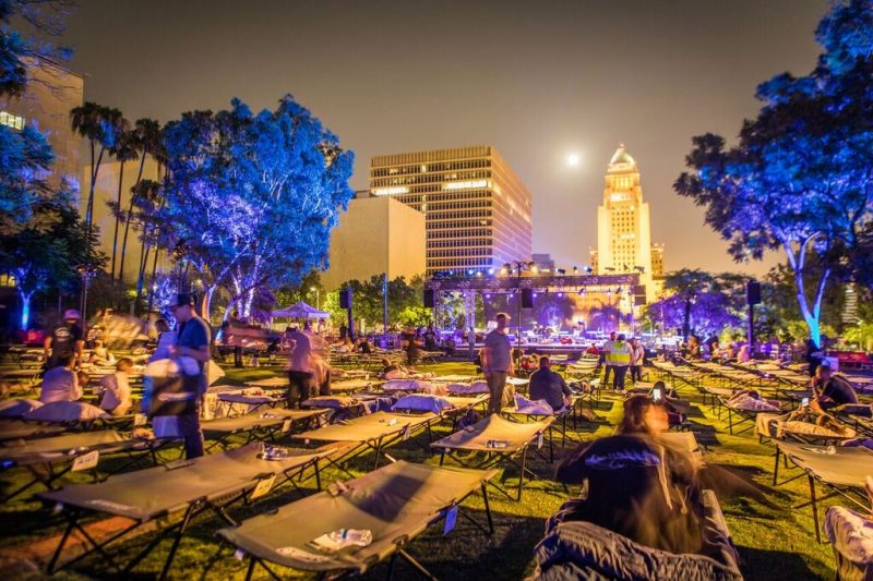 Max Richter's eight-hour lullaby, Sleep, in downtown LA's Grand Park
