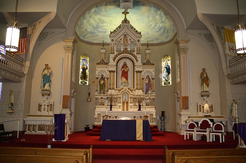 St. Anthony Church in Davenport, Iowa, which recently experienced an audio upgrade with the implementation of a new sound system featuring the Bose Professional Panaray® MSA12X modular steerable array loudspeaker system at its core.