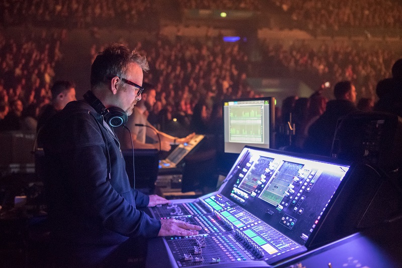 Steve Pattison with dLive at FOH