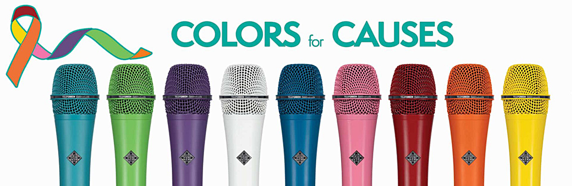 Telefunken Creates New "Colors for Causes" Mic Selection