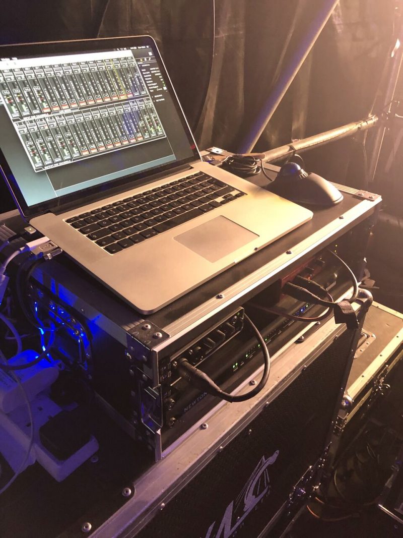 Newton wasn’t a casual choice: the fact of being the core of such a complicated system and having two independent redundant power supplies was a safety factor that reassured the festival’s producers, who are very demanding as far as reliability criteria and the sound quality of the stages is concerned.