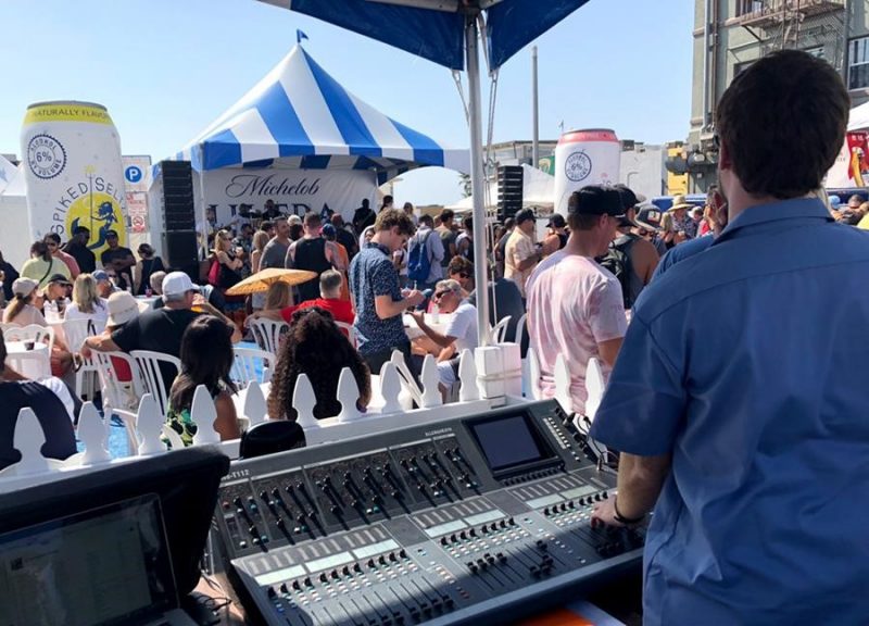 In addition to the al-Class line arrays, VUE hm-Class monitors were used across both festival stages. Including – for the first time as a permanent part of Bell Events’ inventory—the recently announced hm-115.