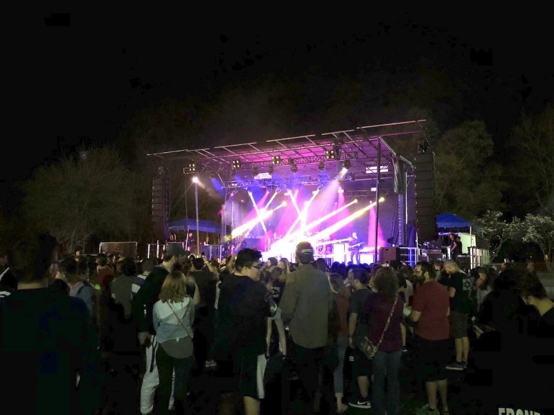 The system provided for Valpo Vibes included 18 NEXO GEO S1210s, 2 GEO S1230s, 12 NEXO RS18 Ray Subs, 4 PS10 speakers for front fills, and 7 4x4 NXAmps.