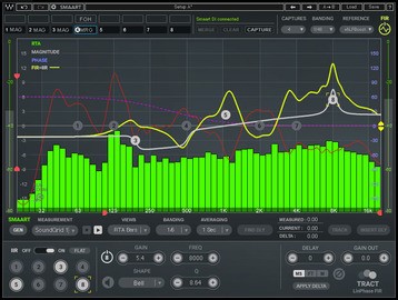 User interface for Waves TRACT System Calibration plugin