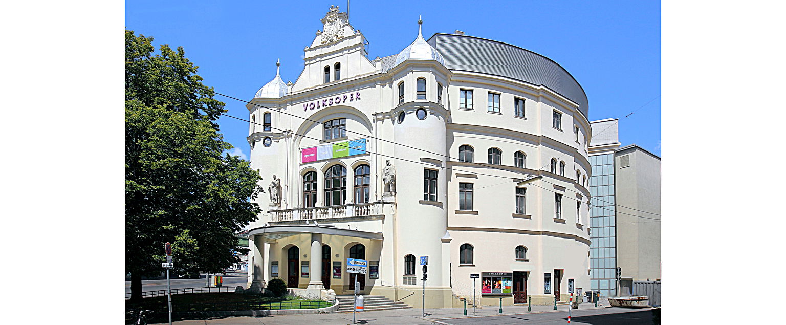 Built in 1898 as the Kaiserjubiläum-Stadttheater (Kaiser's Jubilee Civic Theater), the “Volksoper Wien” is Vienna’s grand house for operetta, opera, musicals and ballet. Photo: © Bwag/Wikimedia 