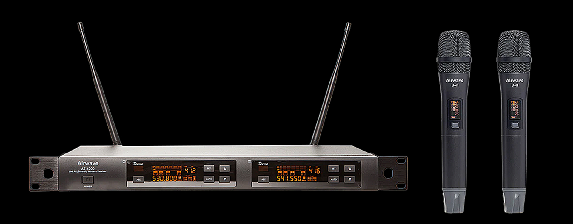 The AT-4210A system operates in the FCC-approved 470-489 MHz UHF frequency band