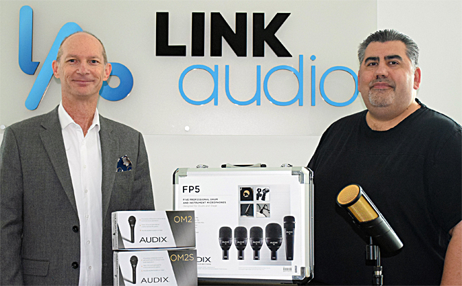 L-R: Link Audio owners Michael Jago and Chris Mann