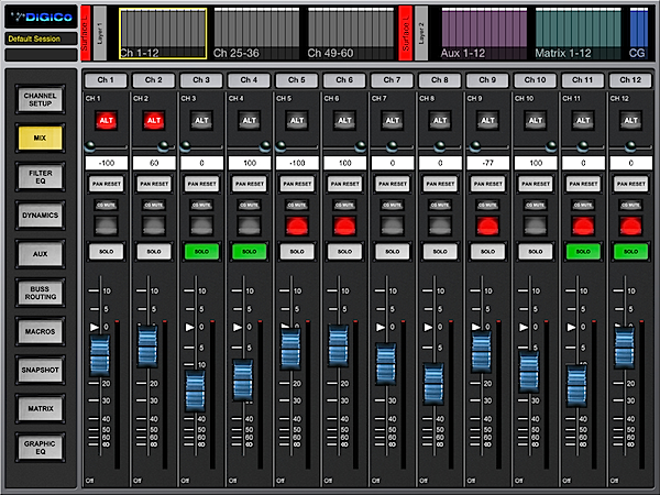 DiGiCo SD App for iPad