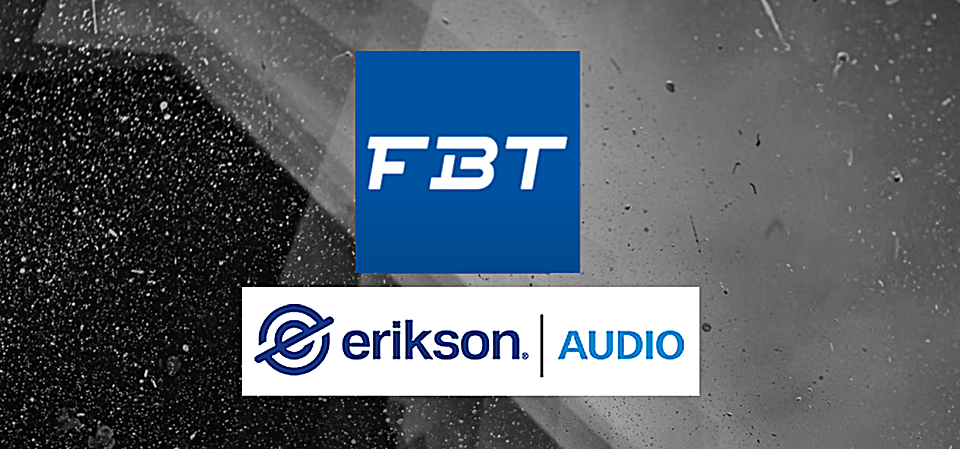 Quebec-based Erikson Audio an Exertis | JAM Business has been appointed as the exclusive Canadian Distributor of FBT Elettronica