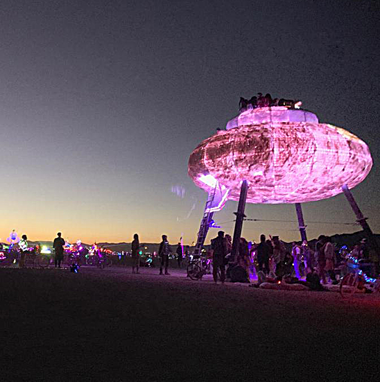 An exercise in art and extreme engineering, The Fluffy Cloud was designed to foster a more interconnected space via the creation of the world's first and only fully 360° sound and light experiences.
