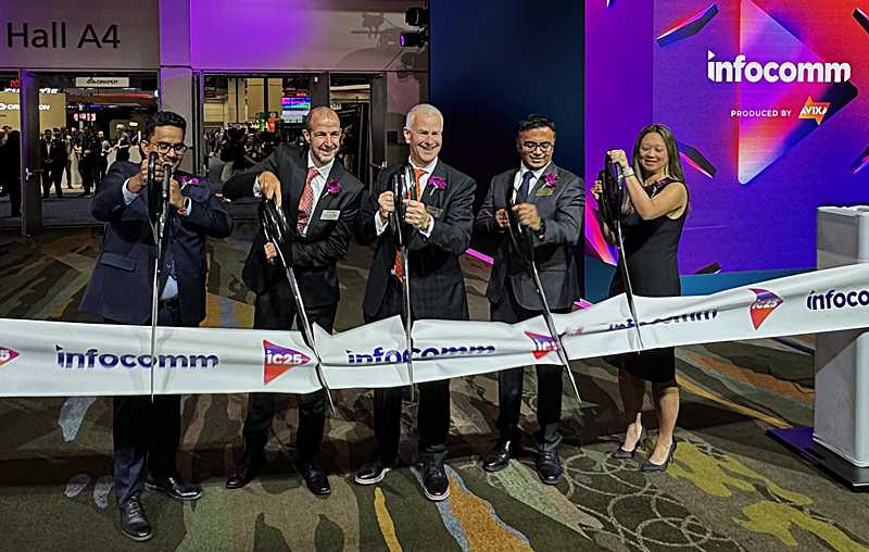 Off to the races! "InfoComm 2025 opened with this ceremonial ribbon cuttin