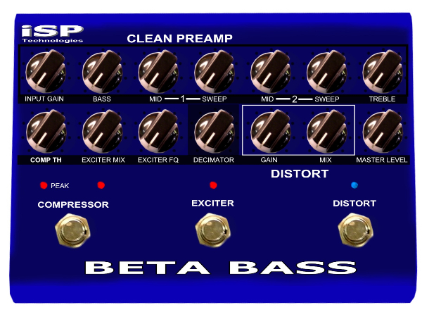 Beta Bass Preamp Pedal
